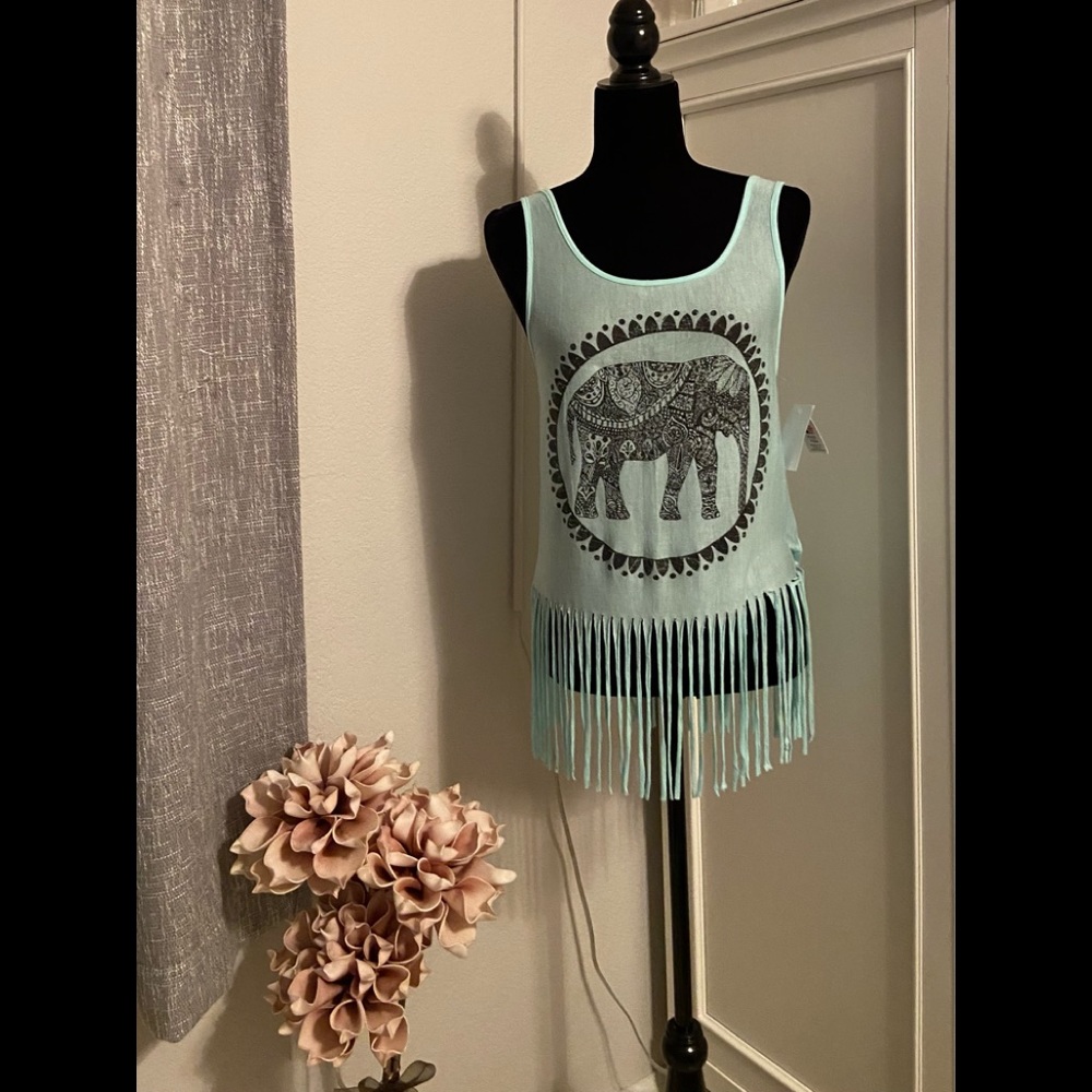 Living Doll Mint Color Tank Top Size S